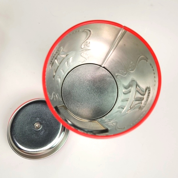 Coca-Cola metal Retro Style Holiday Straw Vault - Picture 7 of 13